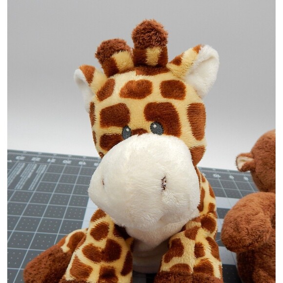 Ty Pluffies Tylux Giraffe Monkey Beanbag Terry Plush Stuffed Animal Pair - Picture 6 of 13